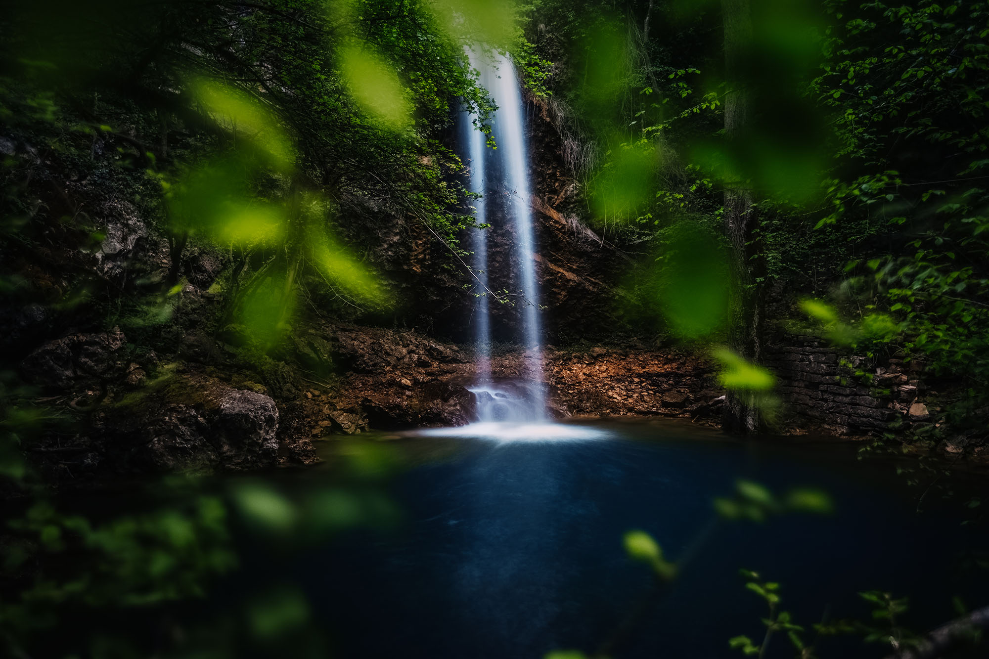 Hidden waterfall in Istria
